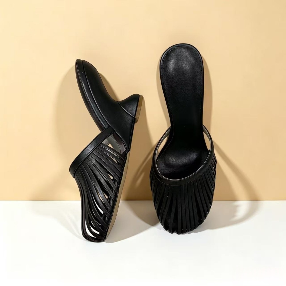 Women'S Shoes Quality - 2026 Yaz Kadın Metalik Askılı Kesik