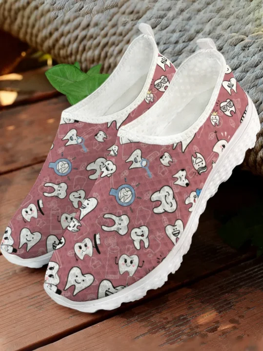 Beyaz Karikatür Diş Baskılı Fi - Women Shoes Tennis incelemesi ve fiyatı