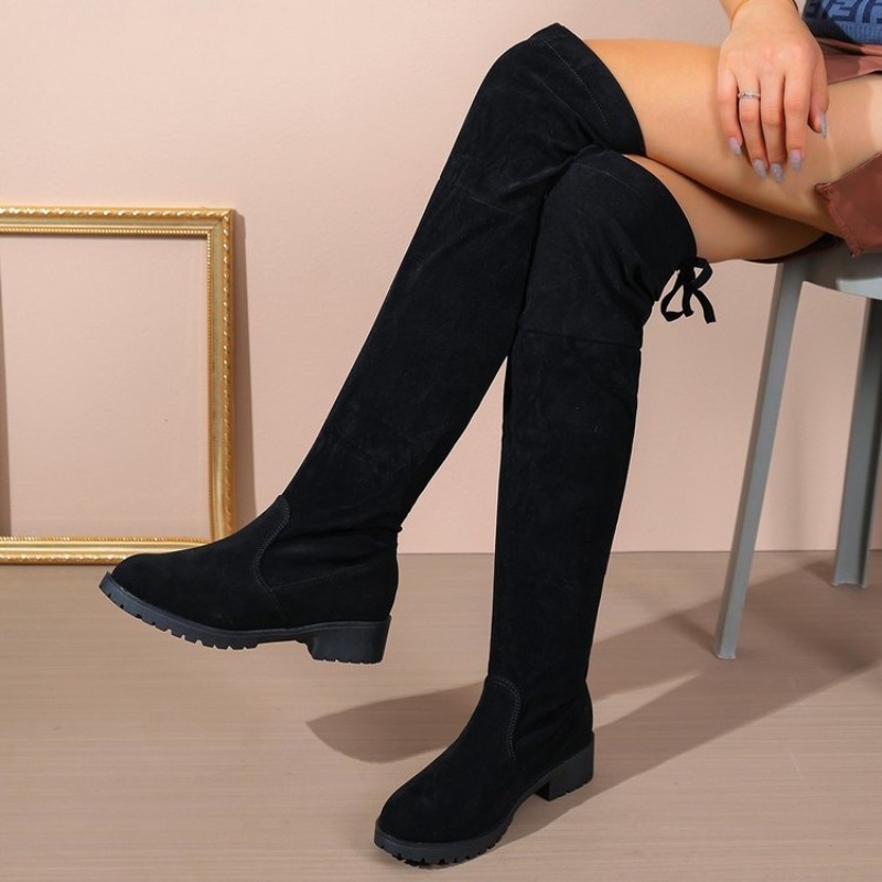 Kadın Diz Üstü Çizmeler Süet B - Sock Boot Women incelemesi ve fiyatı