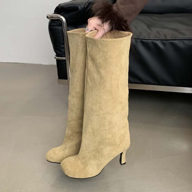 Eilyken Kış Sokak Stili Yuvarl - Knee High Boots Women incelemesi ve fiyatı