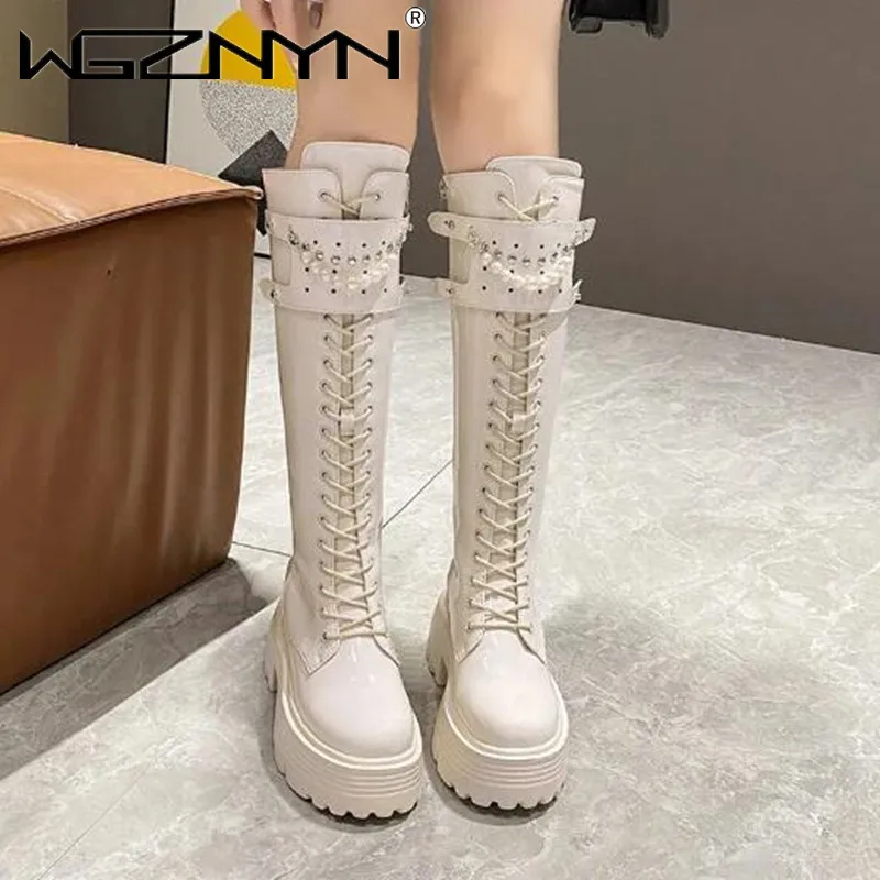 Kış Deri Sıcak Peluş Çizmeler  - Knee High Boots Women incelemesi ve fiyatı